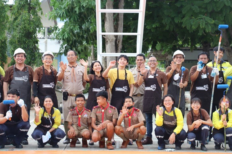 New Basketball Field and Sport Equipment from CMAN to Chumchon Nikom Tubkwang Songkroe 1 School