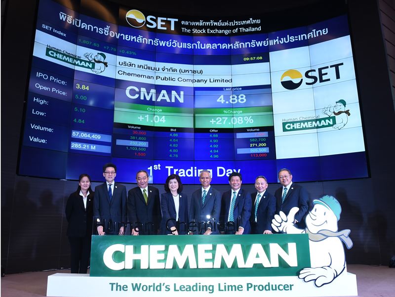 CMAN opened the stock market with 30.2% increasing on the first day