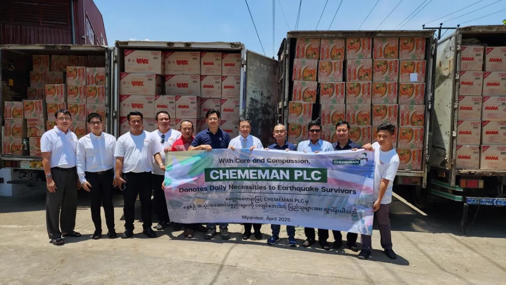 Chememan Extends Support to Earthquake Victims in Myanmar